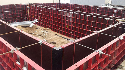 Опалубка для ленточного фундамента