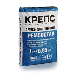 Штукатурный ремонтный состав Крепс на цементной основе Ремсостав