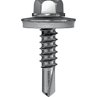 Самосверлящий самонарезающий винт с шайбой (EPDM) до 5 мм