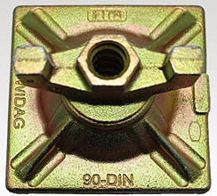 Полусфера-плата для опалубки оцинкованная 120x120 Dywidag