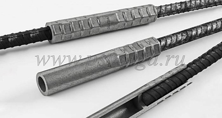 Переходная обжимная муфта PRESKO для соединения арматуры Ø 25/22 мм